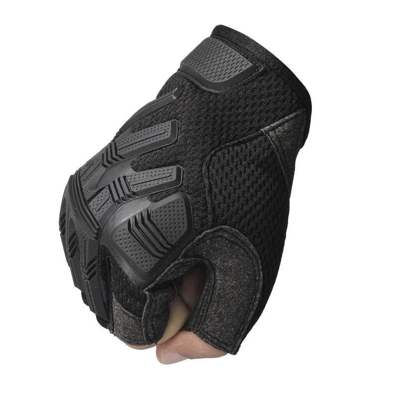 Men Hiking Fingerless Gloves Non-slip Breathable Half Finger Mitterns Camping Driving Working Shooting Hunting Tactical Gloves