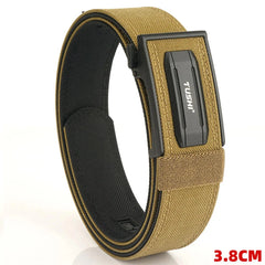 New Hard Gun Belt for Men and Women Alloy Automatic Buckle Tactical IPSC Outdoor Belt 1100D Nylon Military Belt Male