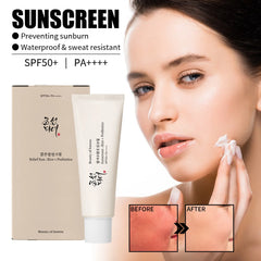 Rice Sunscreen Spf50+ Korean High Sun Protection Hydrating Moisturizing Skin Sun Lotion Oil Control For Sensitive Skin 50ml