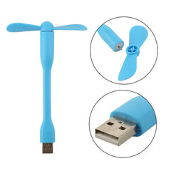 Creative USB Fan Flexible Portable Mini Fan and USB LED Light Lamp For Power Bank & Notebook & Computer Summer Gadget New