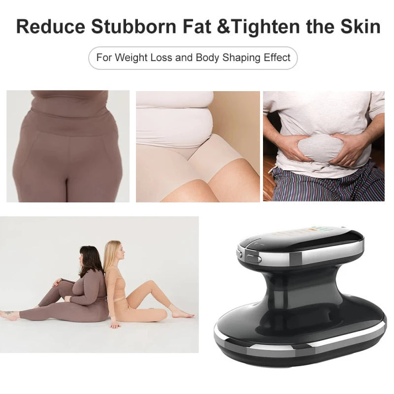 Radio Frequency Body Slimming Machine Fat Burner Slim Shaping Device LED Light Lose Weight Cellulite Massager Black White