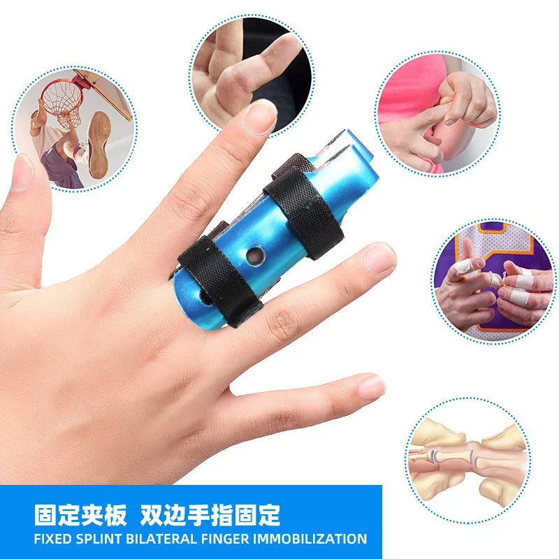 1Pcs Aluminum & Foam Support Brace Finger Splint Hand Trigger Broken Finger Sprain Joint Immobilization Fracture Pain Relief