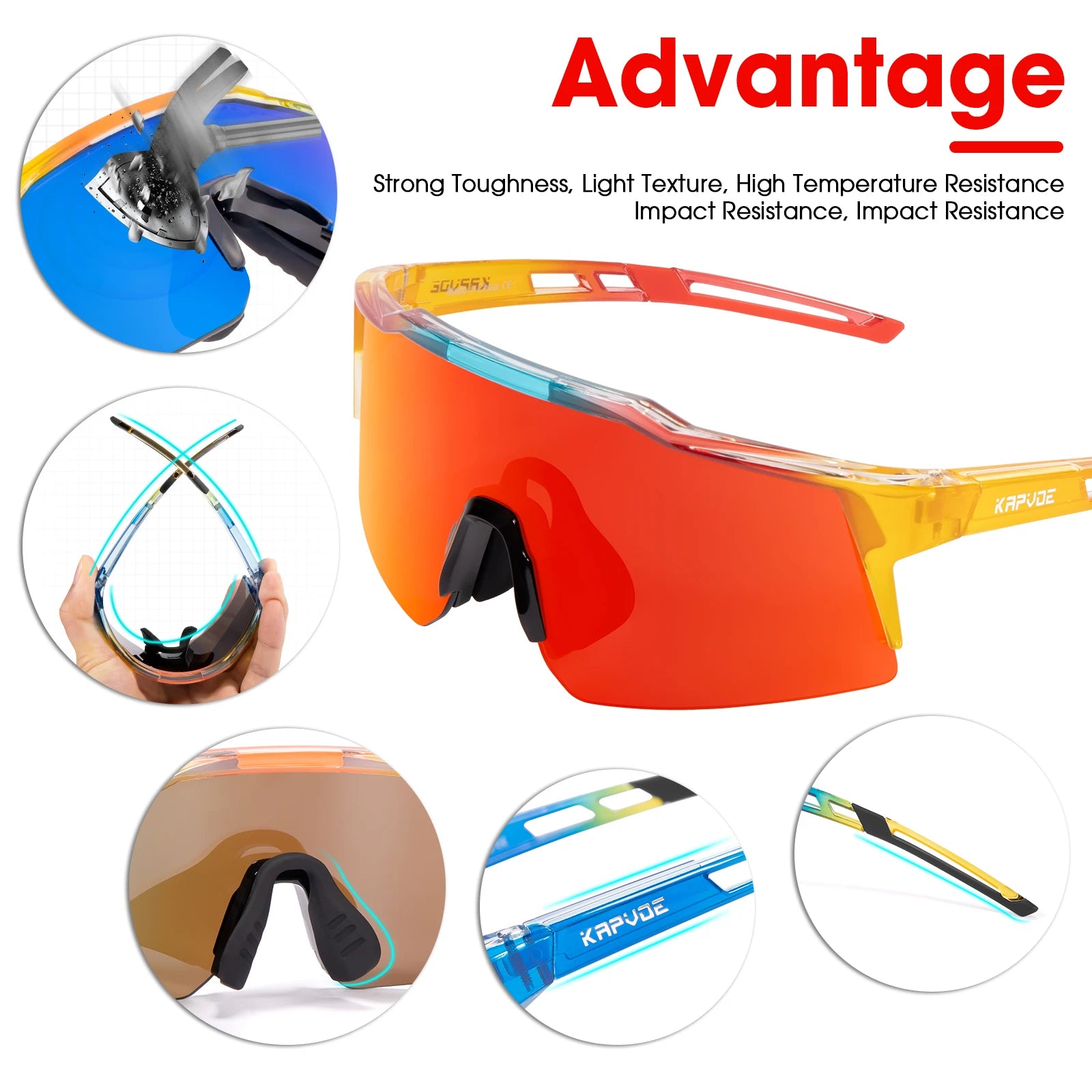 Photochromic Child Sunglasses UV400 Sport Children Cycling Glasses Kids Boys Girls Fashion Bike Glasses Bicycle Eyewear