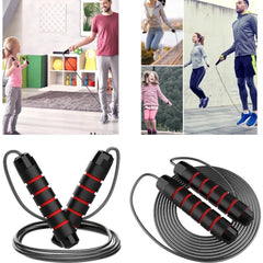 Rapid Speed Jump Rope Steel Wire Skipping Rope Exercise Adjustable Jumping Rope Fitness Workout Training Home Sport Equipment