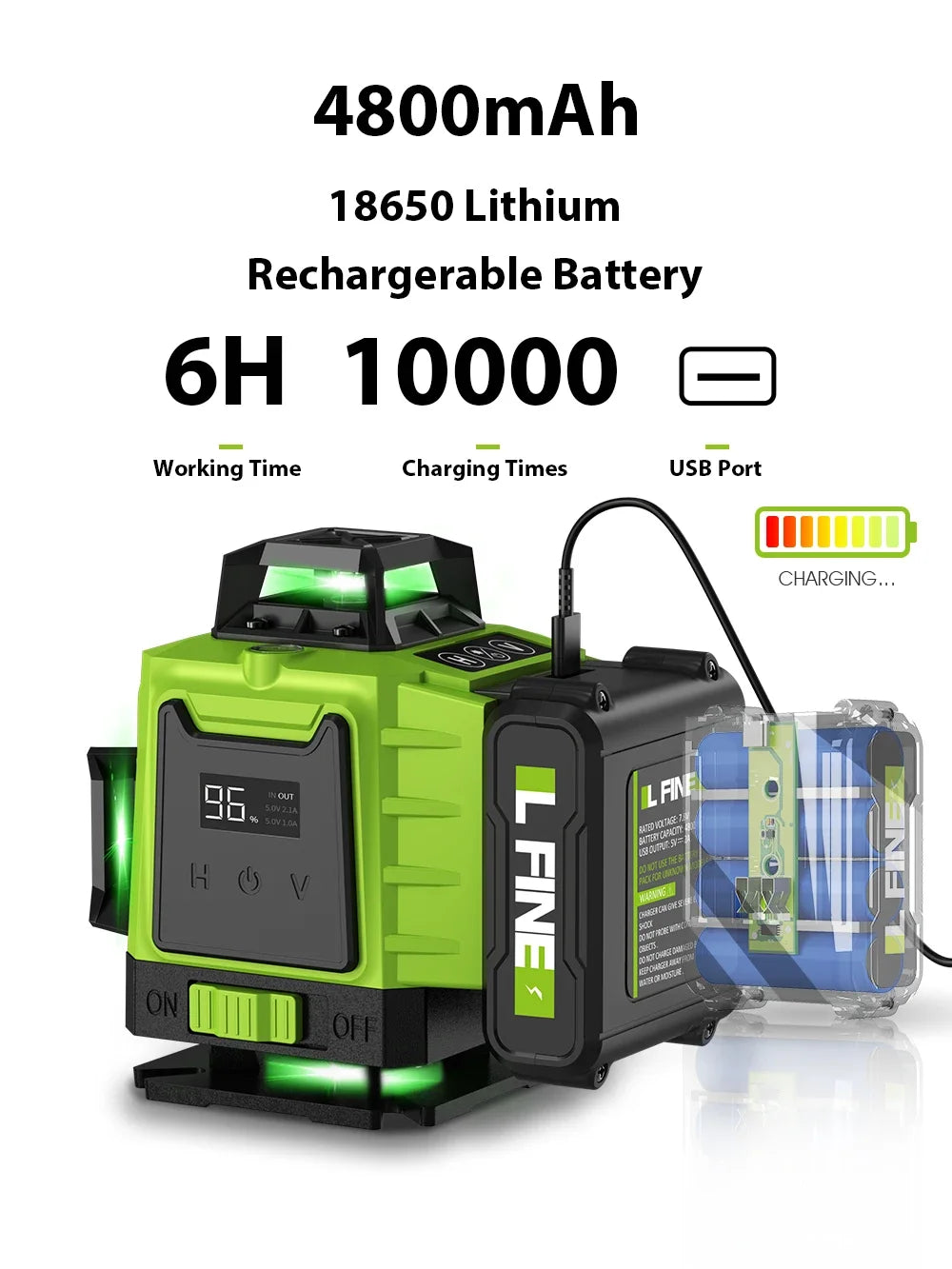 3D/4D Laser Level 12/16 Lines Horizontal And Vertical With Remote Control 8 Lines 360°Self-leveling Laser Levels