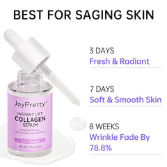 Collagen Face Serum Wrinkle Removal Anti Aging Hyaluronic Acid Forehead Fine Lines Lifting Facial Serum 40ml Skin Care Beauty