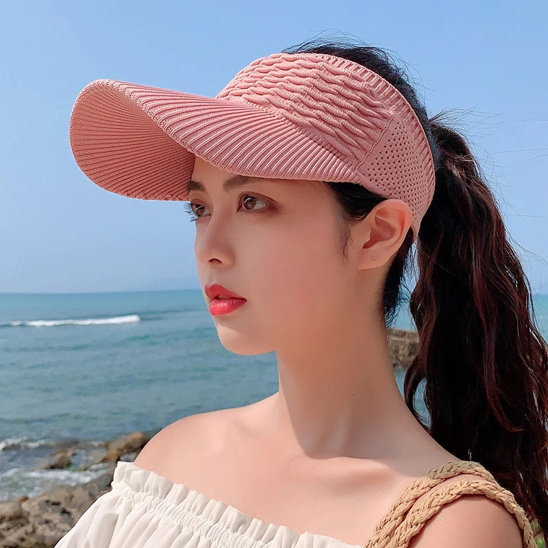 Summer Visor UV Protection Sun Hats For Women Foldable Sun Hat Visor Suncreen Floppy Cap Female Outdoor Casual Caps Gorras