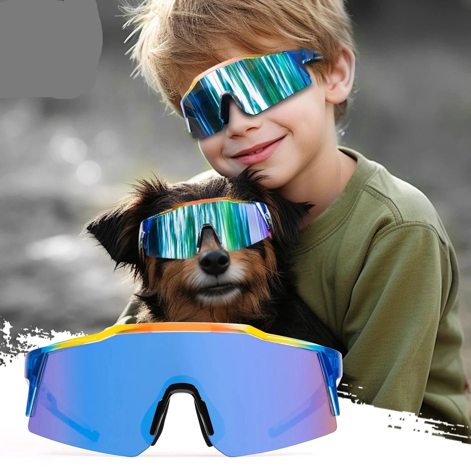 Photochromic Child Sunglasses UV400 Sport Children Cycling Glasses Kids Boys Girls Fashion Bike Glasses Bicycle Eyewear