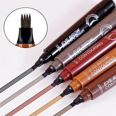 4 Point Eyebrow Pencil Maquillajes Para Mujer Waterproof Liquid Eyebrow Pen Makeup Long Lasting Cosmetic Microblade Brow Pencil