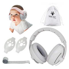 Baby Ear Protection Noise Cancelling Headphones 2-in-1 Convertible Design Noise Reduction Earmuffs for Infant Improves Sleep