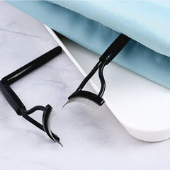 Eyelash Separator Metal Teeth Foldable Eyelash Curler Beauty Makeup Stainless Eyelash Brush Comb Mascara Curl Makeup Tool