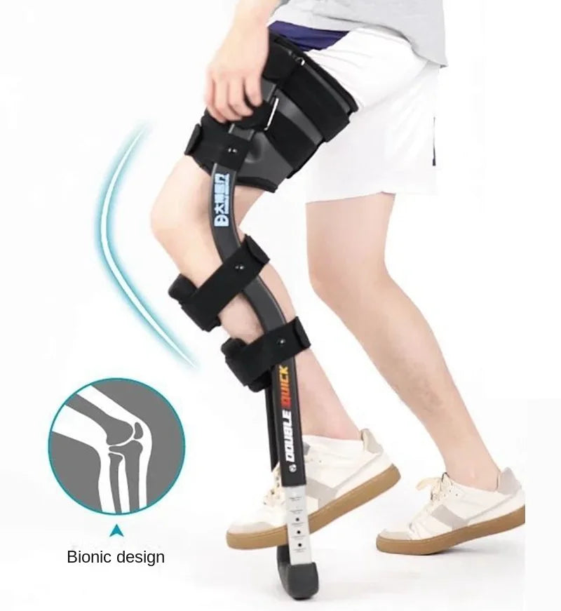 Rehabilitation Mobility Aids Knee Walker Single-Leg Telescoping Assisted Walking Training Stick Hands Free Crutch