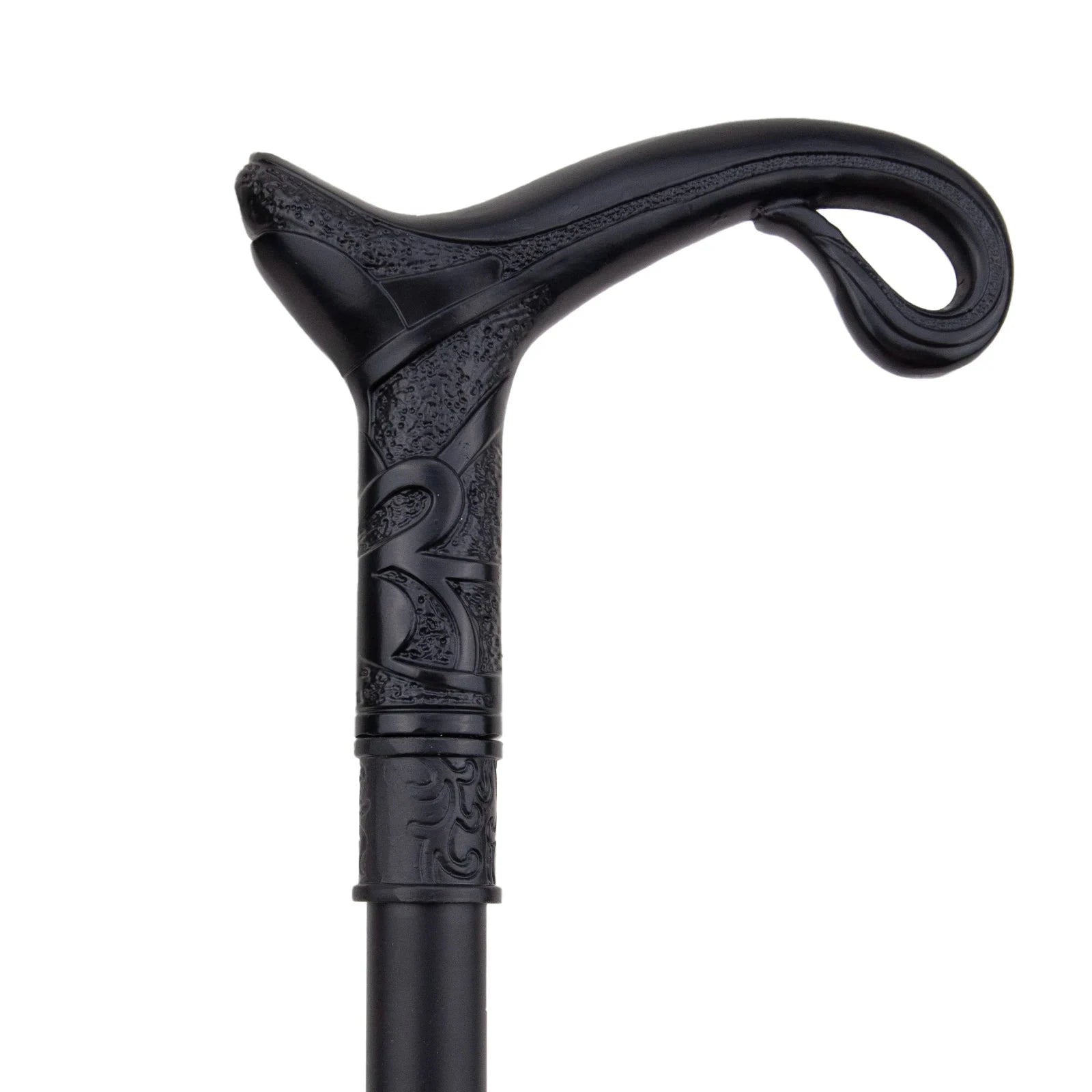 Black Luxury Curve Line Type Walking Stick with Hidden Plate Self Defense Fashion Cane Plate Cosplay Crosier Stick 93cm