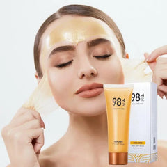 98.4% Gold Foil Peel-Off Mask 24k Gold Foil Peel-Off Masque Firming facial mask for Rough Large Pores for Women face mask