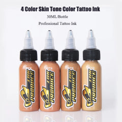 30ML Professional Tattoo Skin Covering Ink 4 Color Natural Body Art Permanent Makeup Easy Coloring Pigment For Tattoo Artist