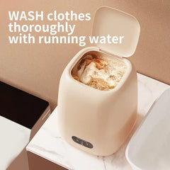 9L Portable Washing Machine Large Capacity Clothes Spin Dryer Bucket Travel Underwear Socks Ultrasonic Mini Washer