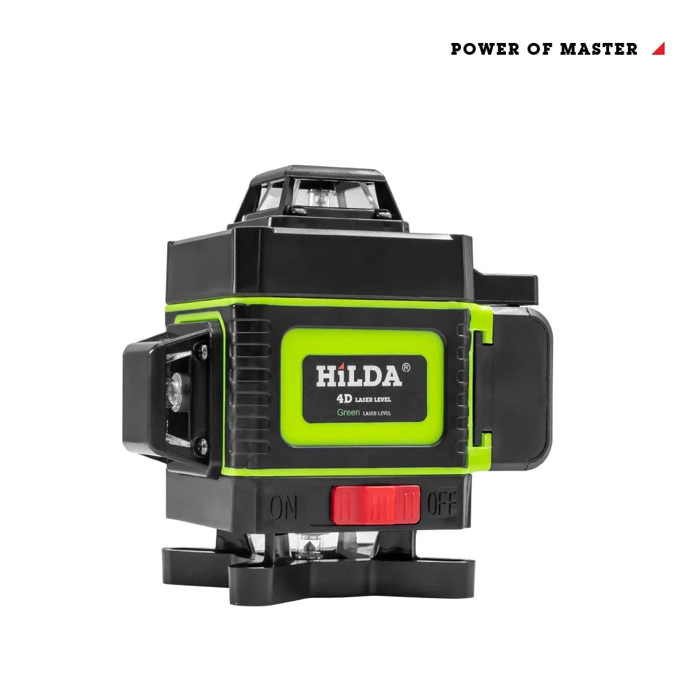 Laser Level 16 Lines 4D Self-Leveling 360 Horizontal And Vertical Cross Super Powerful Green Laser Beam Line