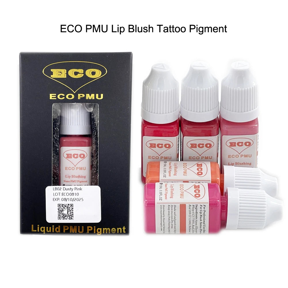 Newest ECO PMU Lip Blush Tattoo Permanent Makeup Pigment 10ml