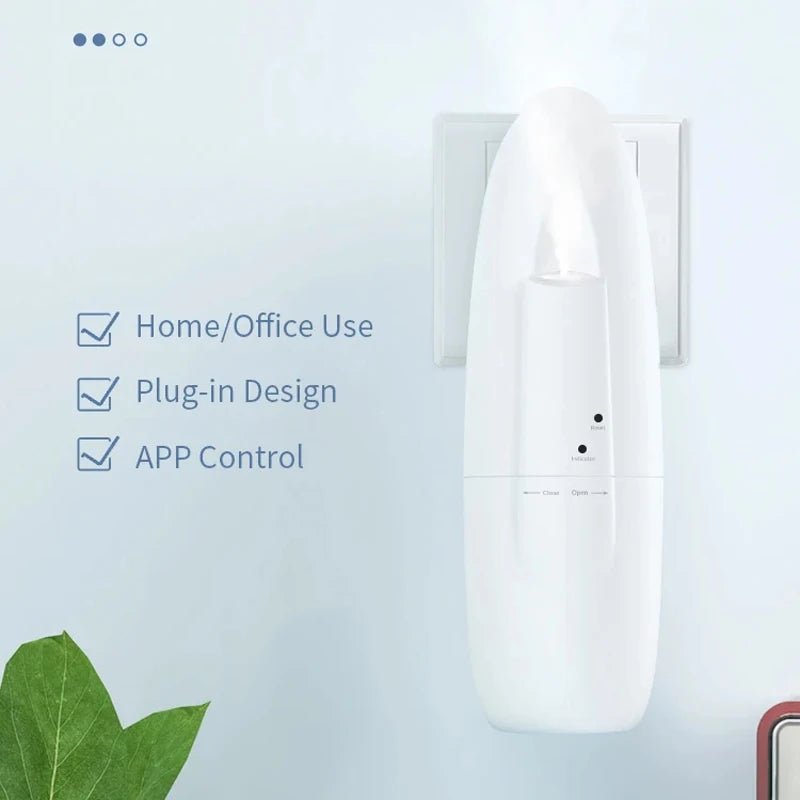 Plug-in Wall Fragrance Diffuser Hotel Air Freshener Scent Machine Bluetooth Essential Oil Diffuser Electric Aroma Diffuser