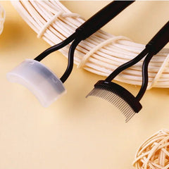 Eyelash Separator Metal Teeth Foldable Eyelash Curler Beauty Makeup Stainless Eyelash Brush Comb Mascara Curl Makeup Tool