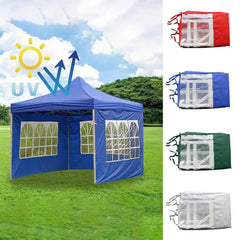 Wear Resistant with Window Foldable Outdoor Patio Sun Shelter Tent Camping Supply Tent Side Cloth Camping Tent