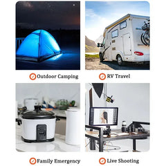 New Power Station 220V300WOutdoor Power Bank90000mah Portable  Home Camping Lifepo4 Electric System Rechargeable Generator