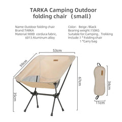 Outdoor Folding Chair Oxford Cloth Camping Moon Chair Ultralight Portable Hiking BBQ Picnic Seat Fishing Beach Accessories