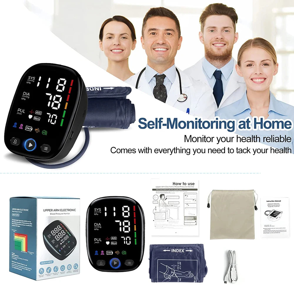 Medical Equipment Supplies Blood Pressure Tester Tensiometros Digital Blood Pressure Monitor Automatic Household Health Monitors