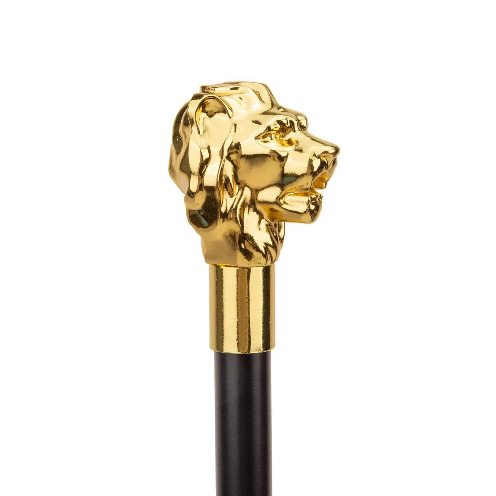 Gold Luxury Lion Head Handle Fashion Walking Stick for Party Decorative Walking Cane Elegant Crosier Knob Walking Stick 93cm