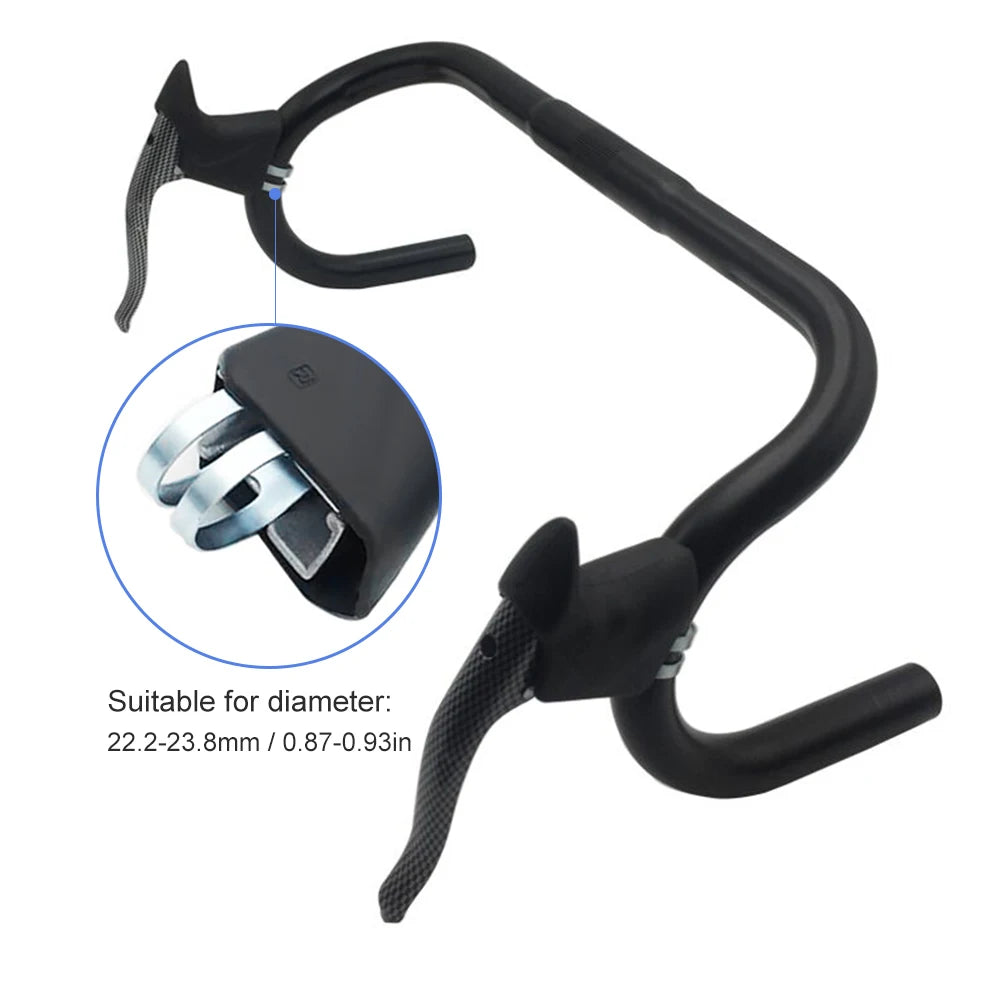 Lightweight Aluminum Bicycle Brake Handle MTB Mountain Bike Cycling Brake Levers Front & Rear Brake Levers Drop Handlebar Set