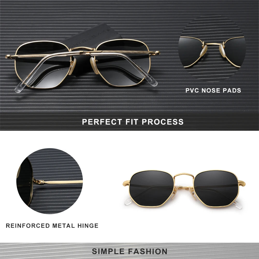 KINGSEVEN Polarized Polygon Sunglasses UV400 Eye Protect Elegance Women‘s Glasses Anti-reflection New Fashion Men Eyewear