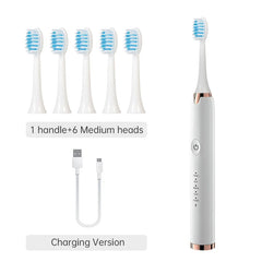 Oral Cleaning Electric Tooth Brushes Long Lasting Smart Wireless Rechargeable Automatic Ultrasonic Electric Toothbrush