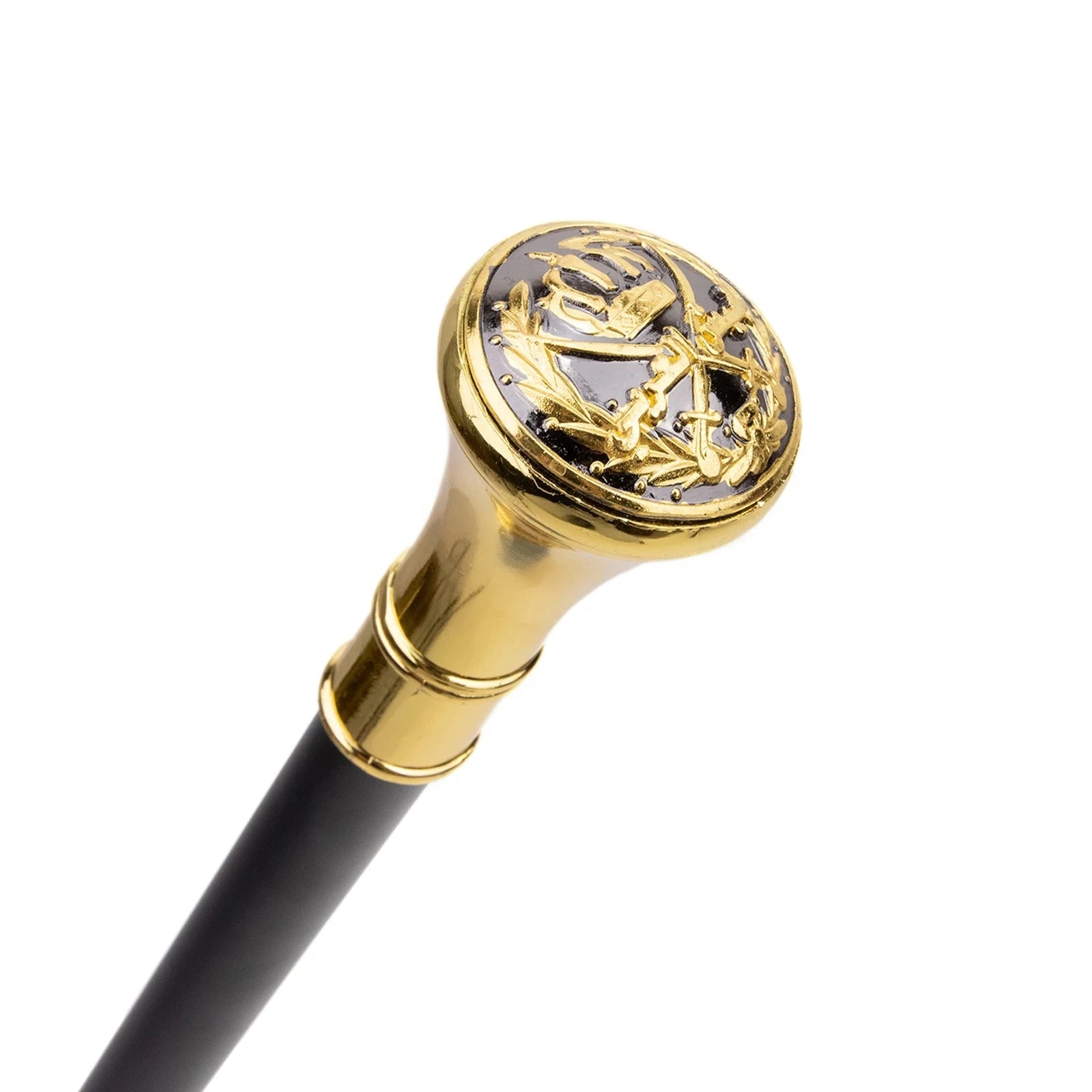 Golden The Middle Ages Sword Cross Totem  Walking Stick with Hidden Plate Self Defense Fashion Cane Sword Cosplay Crosier 93cm