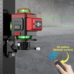 WEIDDW 16 Lines Nivel Laser Professional Laser Level 360°Self-leveling Horizontal Vertical Green Lights Laser Level Buid lTool