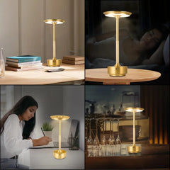 Simple LED Desk Lamp LED USB Rechargeable Light Stepless Dimming Table Lamp Hanging Bedroom Night Lamp Reading Table Lamps