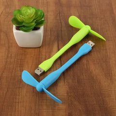 Creative USB Fan Flexible Portable Mini Fan and USB LED Light Lamp For Power Bank & Notebook & Computer Summer Gadget New