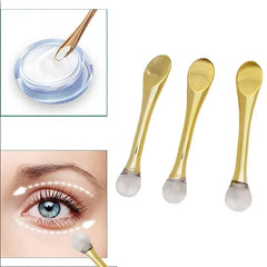 1pc Eye Cream Applicator Spoon Roller Transparent Massage Stick Cosmetic Spatulas Wrinkle Facial Mask Skin Care Plastic Spoon