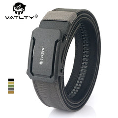 New Military Belt for Men Sturdy Nylon Metal Automatic Buckle Police Duty Belt Tactical Outdoor Girdle IPSC Accessories