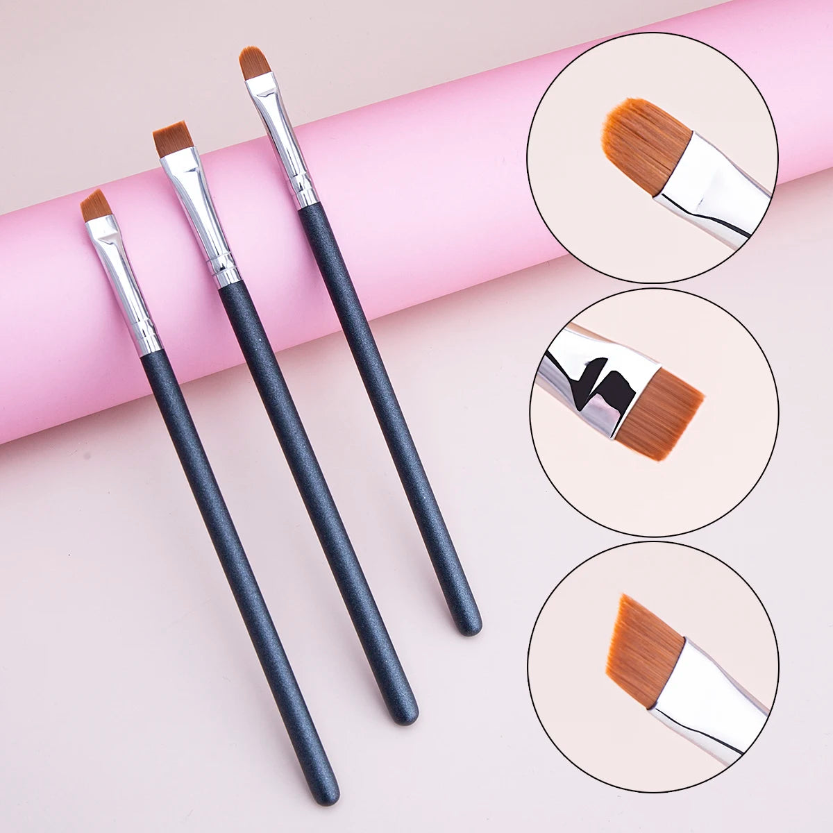 Oblate The Line Brush Ultra-thin Lip Line Eyebrow Concealer Brushes Detail Concealer Makeup Tool Lip Brow Contour The Line Brush