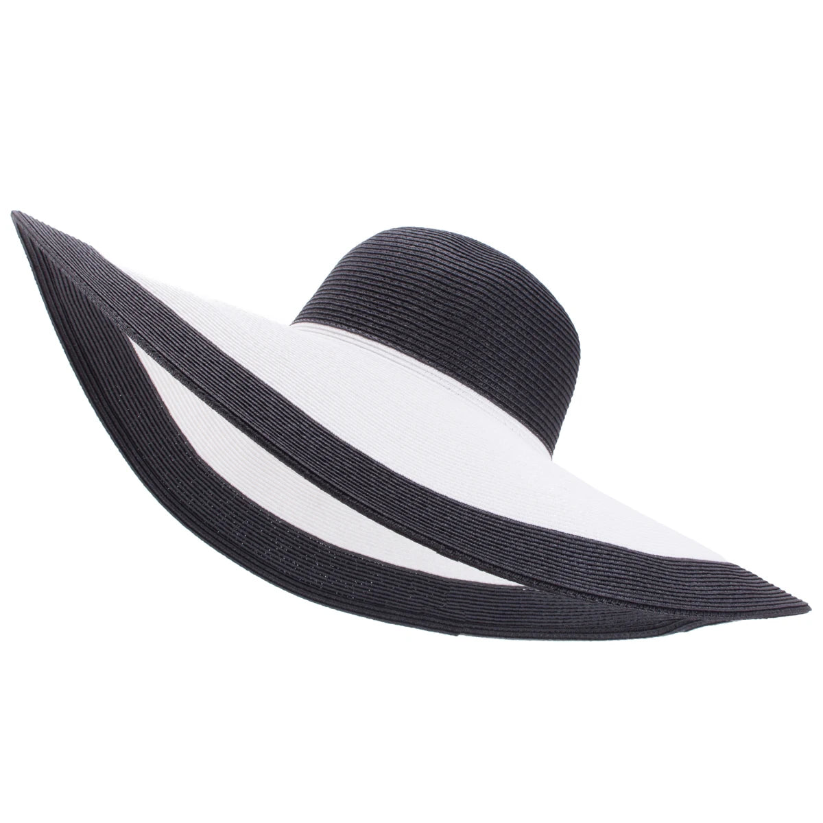 7.1''/18cm Foldable Oversized Huge Wide Brim Sun Beach Straw Hats Wedding Womens Floppy Party Dressy A330