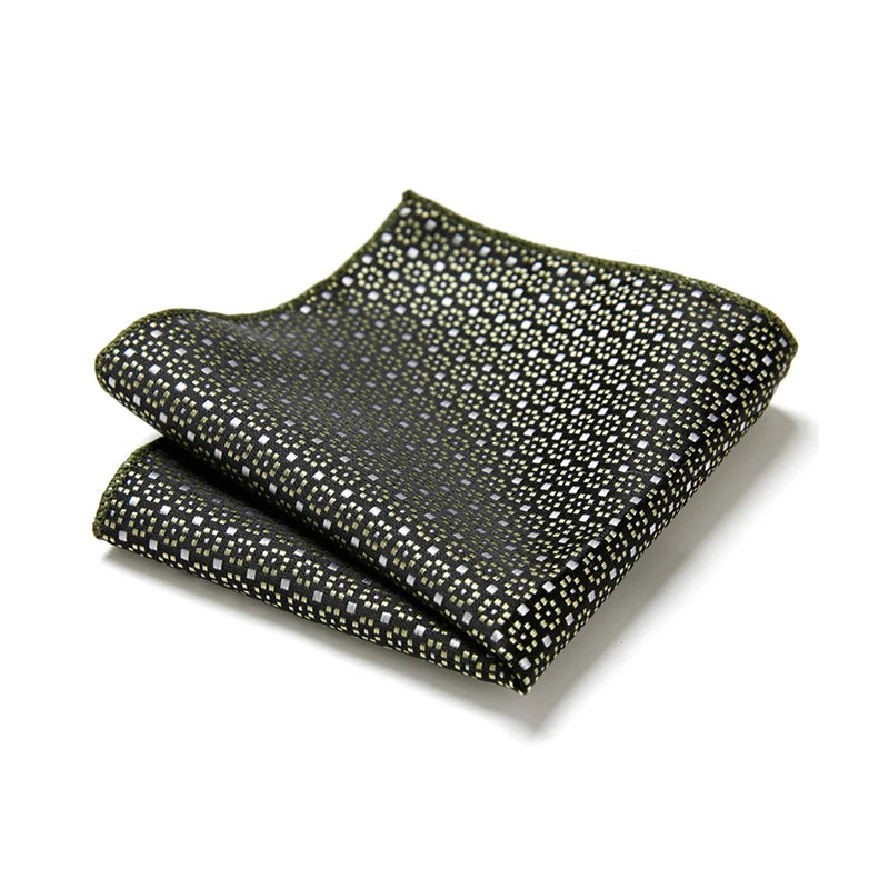 126 Many Color Newest design Woven Silk Handkerchief Pocket Square Male Brown Clothing accessories Polka dot  Fit Group