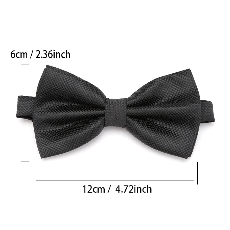 Men Bowties Solid Color Butterfly Wedding Necktie for Boys Girls Candy Bowknot Accessories Plaids Multicolor Adjust Neck Bow Tie