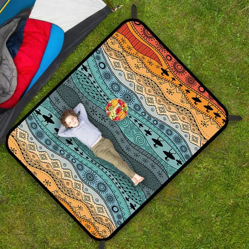 Ultralight Waterproof Camping Mat Outdoor Picnic Blanket Beach Mattress Sleeping Pad 220x180cm Foldable Travel Camping Blanket