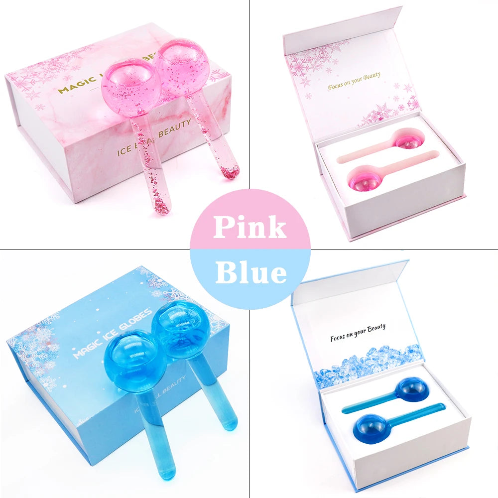 Facial Cooling Ice Hockey Beauty Ball Water Wave Face and Eye Massage Products Skin Care