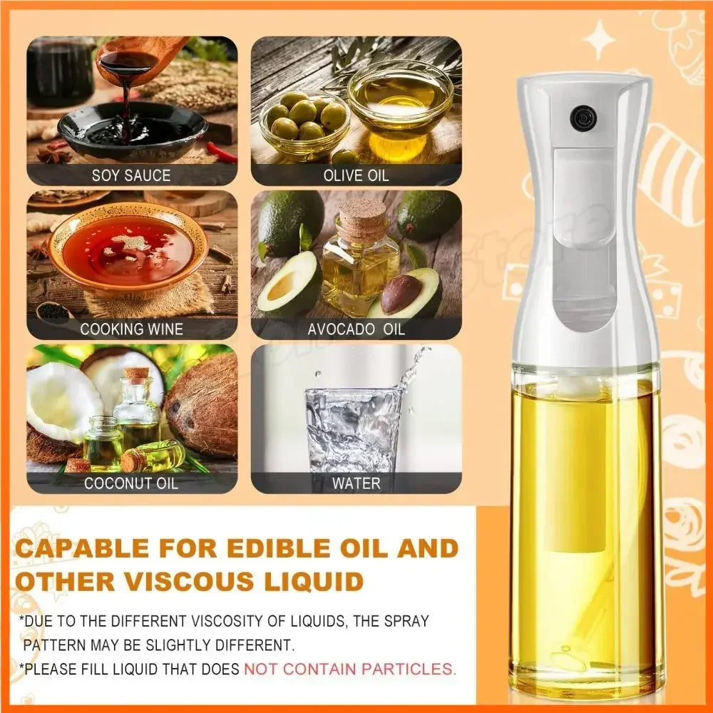 2PCS Oil Sprayer Bottle BBQ Baking Olive Oil Spray Roller Bottle Vinegar Oil Dispenser Salad 200/300/500ML Oil Cooking Bottle