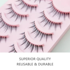 New Manga Lashes Soft Natural Eyelashes Thick False Eyelashes Manga Eyelashes Daily Dating Makeup Eyelashes Lashes Wispy