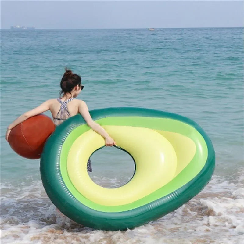 Inflatable Unicorn Avocado Air Mattresses Float Pool Swimming Float Swimming Ring Pool Circle Boia Piscina Pool Party  Buoy Toy