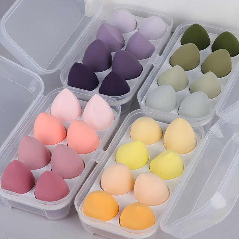 4Pc Beauty Egg Makeup Blender Cosmetic Puff Makeup Sponge Cushion Foundation Powder Sponge Beauty Tool Women Make Up Accessories