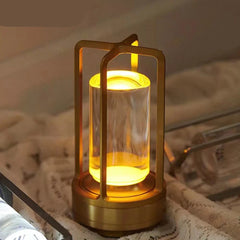 LED crystal table lamp Rechargeable touch night lamp Bedroom Bedside table lamp Restaurant decorative lamp