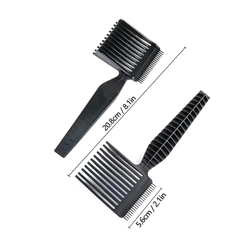 Men's Gradient Hairstyle Comb Hair Cutting Tool Professional Hair Comb Styling Tools Men Flat Top Guide Comb Haircut Clipper